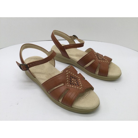 SAS Huarache Quarter Strap Sandal Antique Tan Womens 6.5N NIB - Picture 7 of 12